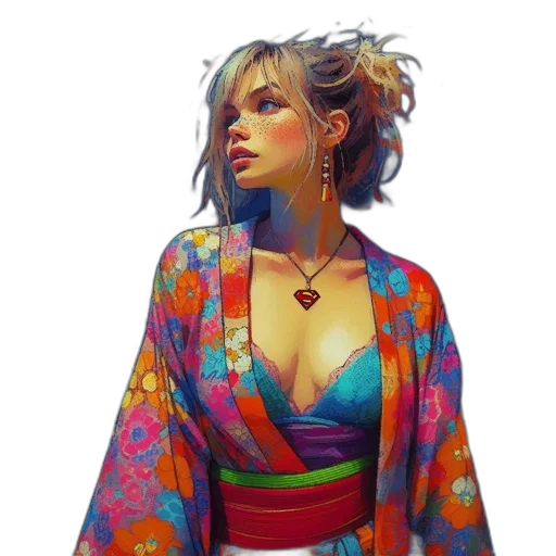 dress, jacket, jewelry, face transparent PNG cut-out