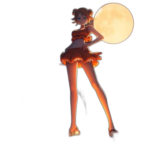 dress, staff, robot, weapon transparent PNG cut-out