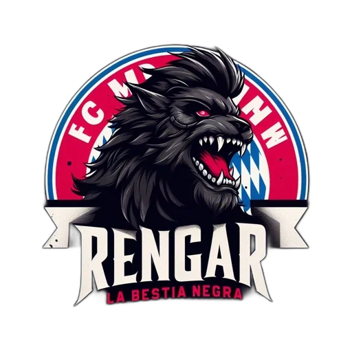aggressive, black, wolf, logo transparent PNG cut-out