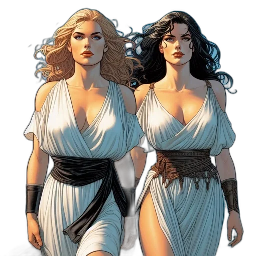 dress, comic book art, concept art, fantasy art transparent PNG cut-out
