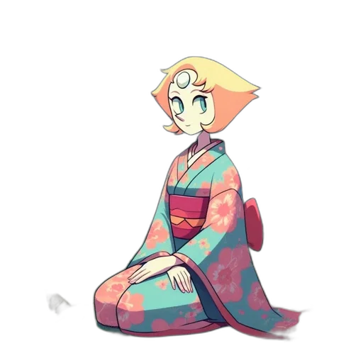 dress, staff, creature, flower transparent PNG cut-out
