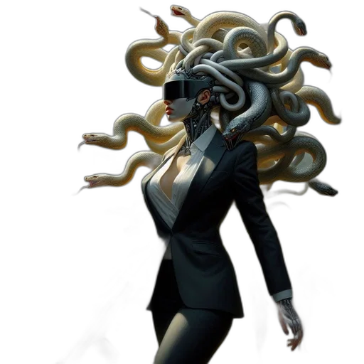 hair, mask, creature, dress transparent PNG cut-out