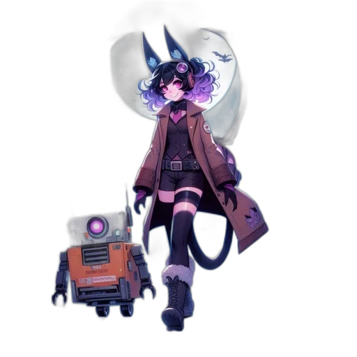robot, staff, creature, weapon transparent PNG cut-out