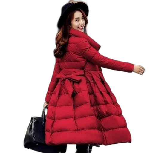 jacket, dress, red, woman transparent PNG cut-out