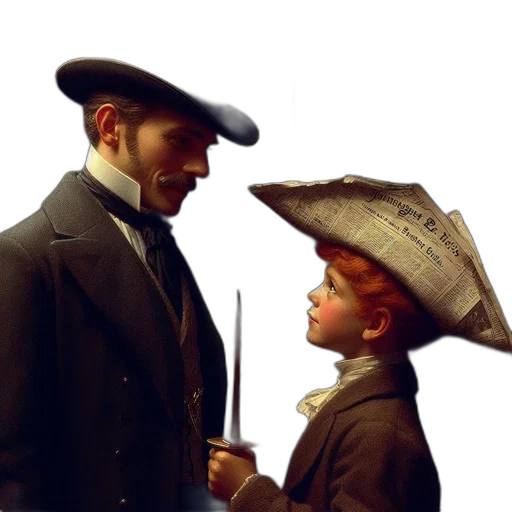 hat, photorealistic, oil painting, concept art transparent PNG cut-out