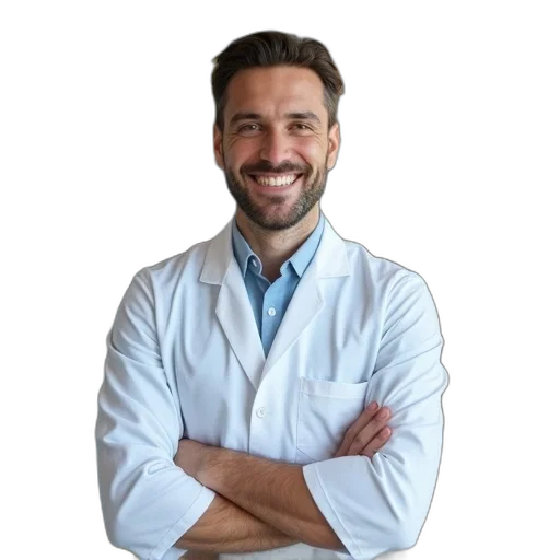 staff, face, jacket, robot transparent PNG cut-out