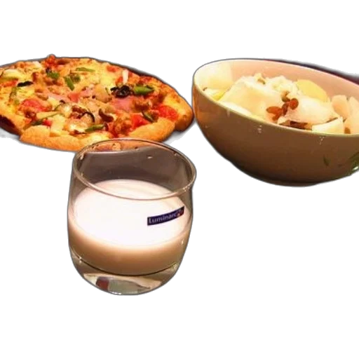 food, glass, milk, sits transparent PNG cut-out
