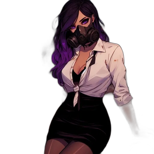 dress, mask, staff, concept art transparent PNG cut-out
