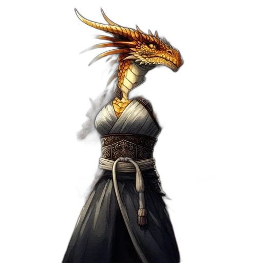 dragon, staff, sword, mask transparent PNG cut-out