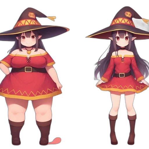 hat, dress, staff, dragon transparent PNG cut-out