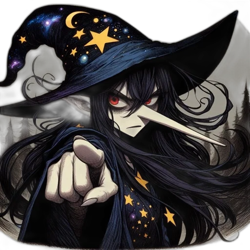 hat, staff, mask, fantasy art transparent PNG cut-out
