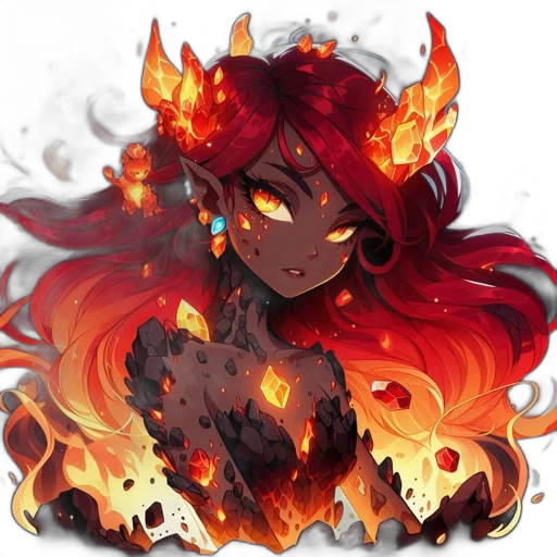 dragon, mask, crown, staff transparent PNG cut-out