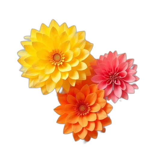 flower, crown, jewelry, 3d render transparent PNG cut-out