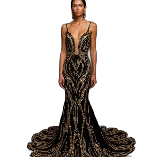 dress, hair, fantasy art, concept art transparent PNG cut-out