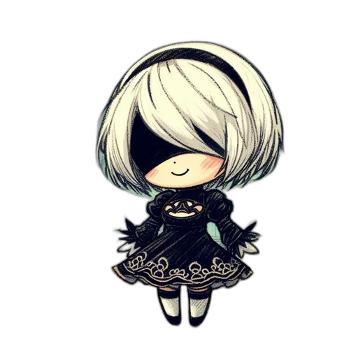 dress, staff, mask, hair transparent PNG cut-out