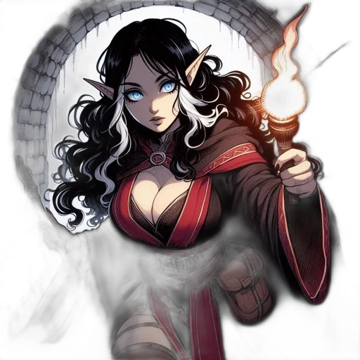 staff, comic book art, fantasy art, concept art transparent PNG cut-out