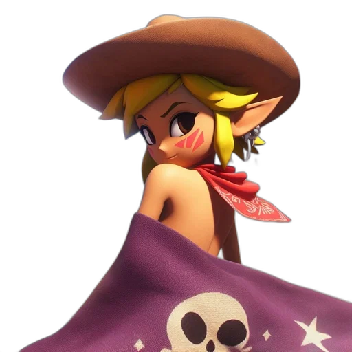 hat, dress, staff, weapon transparent PNG cut-out