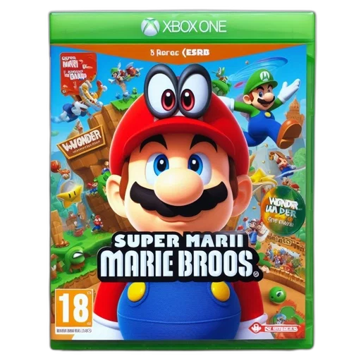 3d render, super, mario, game transparent PNG cut-out