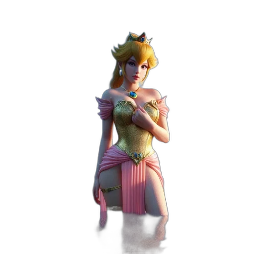 crown, dress, staff, weapon transparent PNG cut-out