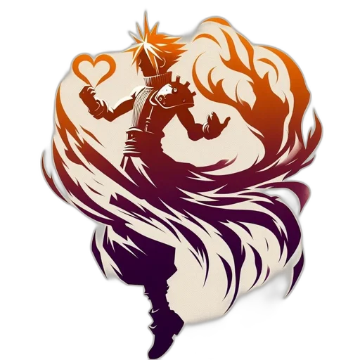 dragon, staff, crown, hair transparent PNG cut-out