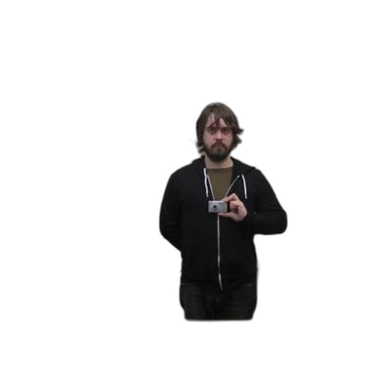 jacket, staff, face, hair transparent PNG cut-out