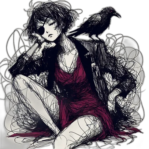 dress, creature, concept art, comic book art transparent PNG cut-out