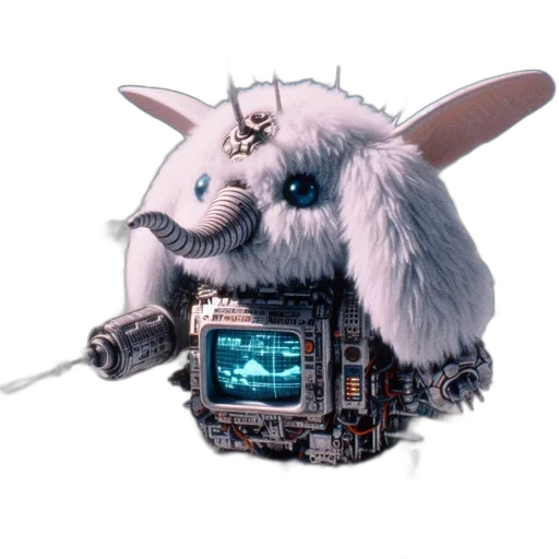 robot, animal, weapon, staff transparent PNG cut-out