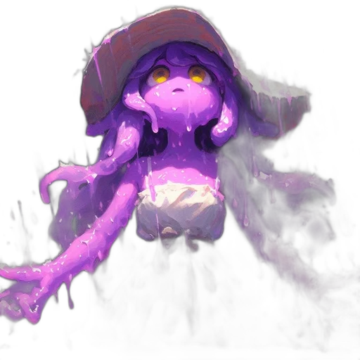 hat, creature, mask, staff transparent PNG cut-out