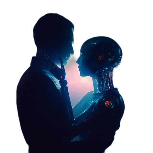 robot, mask, concept art, cyberpunk transparent PNG cut-out