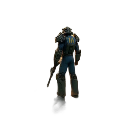 weapon, jacket, staff, robot transparent PNG cut-out