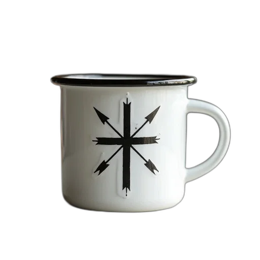 crown, arrows, cross, sticker transparent PNG cut-out