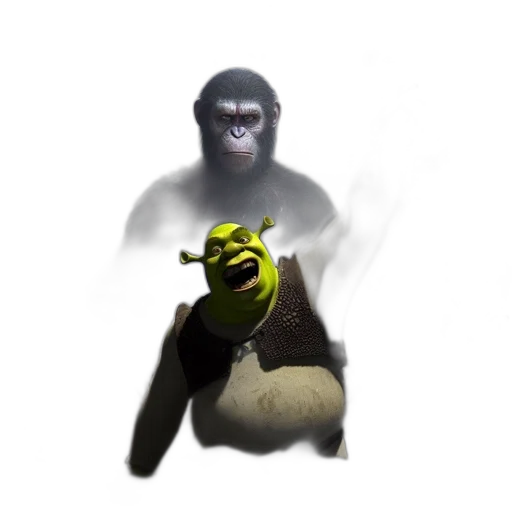 creature, animal, mask, staff transparent PNG cut-out