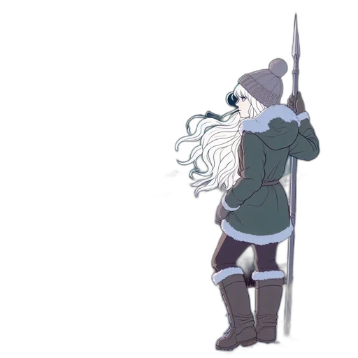 sword, weapon, staff, jacket transparent PNG cut-out