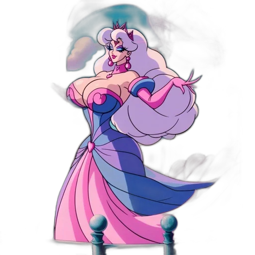 dress, staff, crown, jewelry transparent PNG cut-out