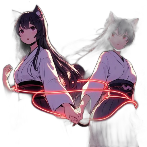 staff, creature, weapon, dress transparent PNG cut-out