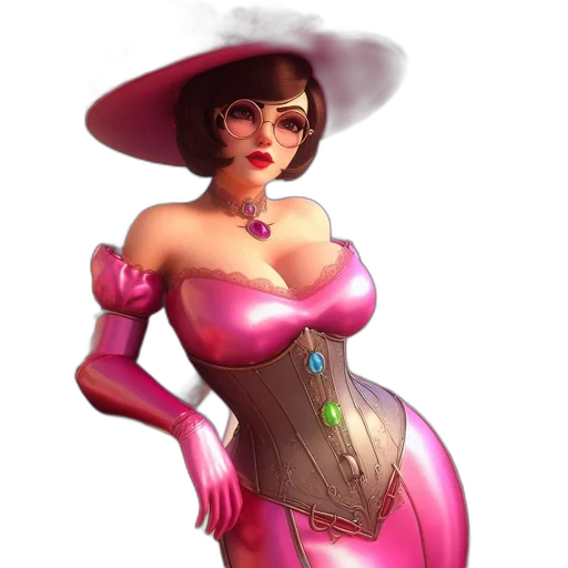 dress, hat, staff, concept art transparent PNG cut-out