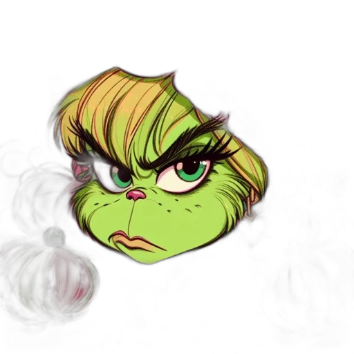 face, mask, hair, concept art transparent PNG cut-out