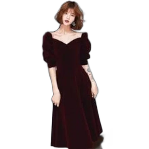 dress, photorealistic, concept art, dark transparent PNG cut-out