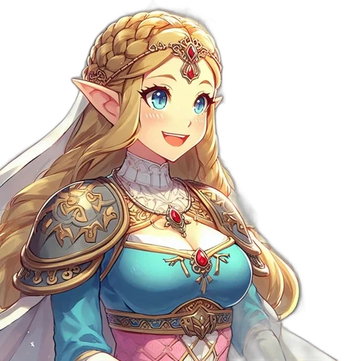 crown, dress, face, sword transparent PNG cut-out