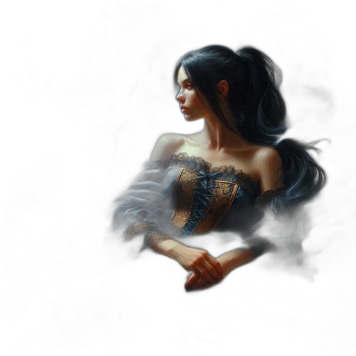 dress, jewelry, dragon, sword transparent PNG cut-out
