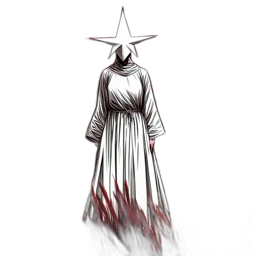 dress, staff, hat, crown transparent PNG cut-out