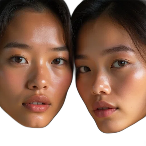 face, mask, jewelry, photorealistic transparent PNG cut-out