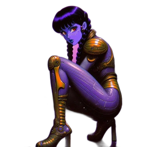 robot, concept art, fantasy art, pixel art transparent PNG cut-out