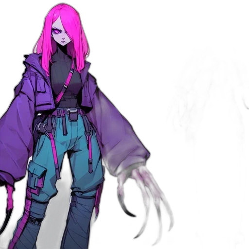 jacket, staff, weapon, concept art transparent PNG cut-out