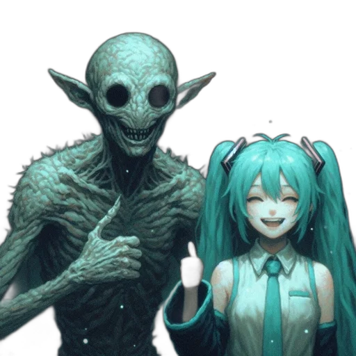 creature, robot, mask, staff transparent PNG cut-out
