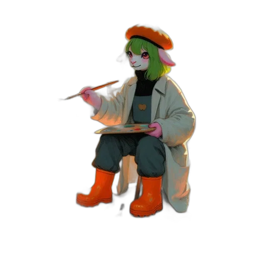 staff, hat, jacket, mask transparent PNG cut-out