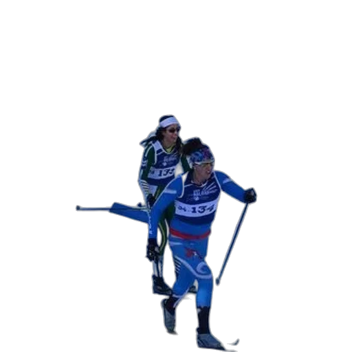 staff, snow, three, cross-country transparent PNG cut-out
