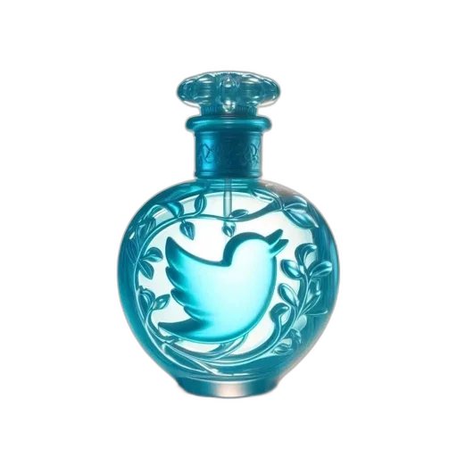 bottle, jewelry, vaporwave, 3d render transparent PNG cut-out