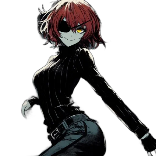 jacket, mask, staff, weapon transparent PNG cut-out