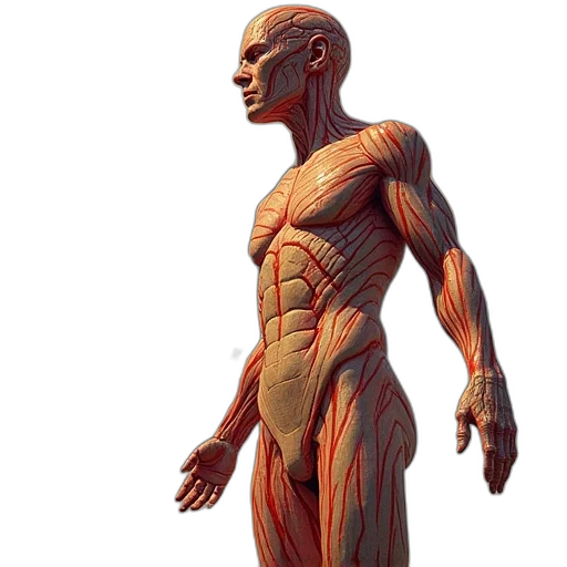 creature, robot, concept art, 3d render transparent PNG cut-out